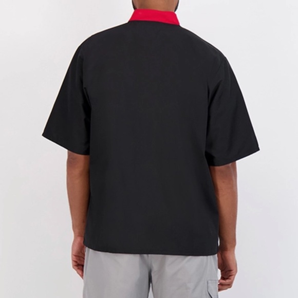 Happy Chef | Signature Chef Coat NWOT Unisex black & red Men's Large - Picture 6 of 11